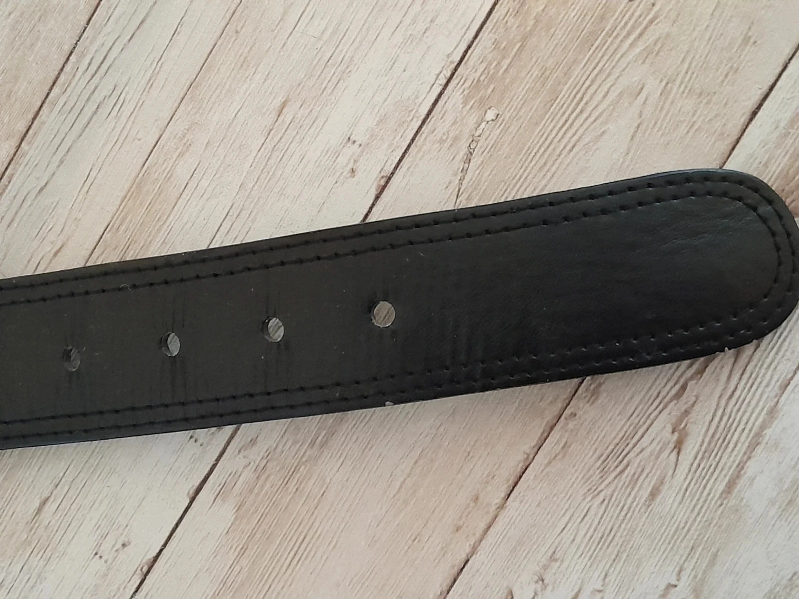 Zwarte riem voor dames, kunstleer – photo 3